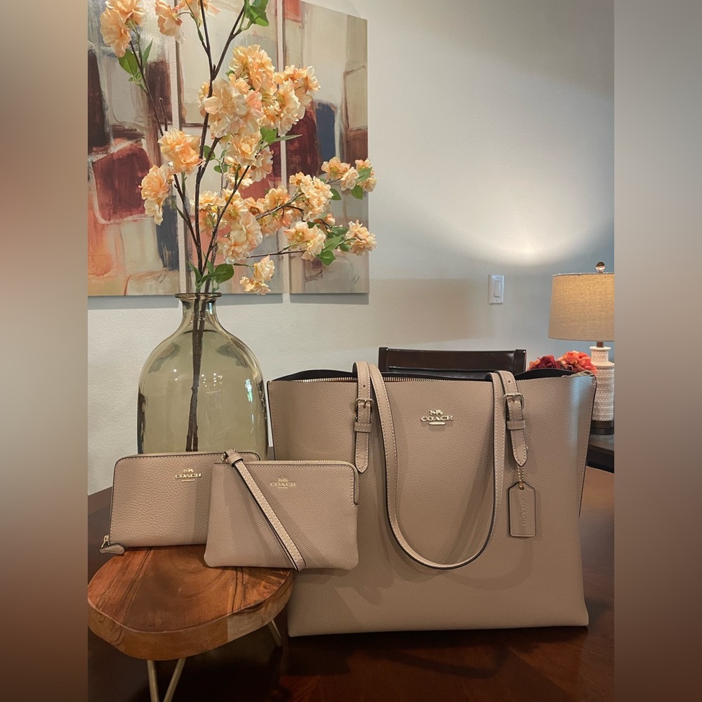 COACH Mollie Tote with matching Wallet and Wristlet